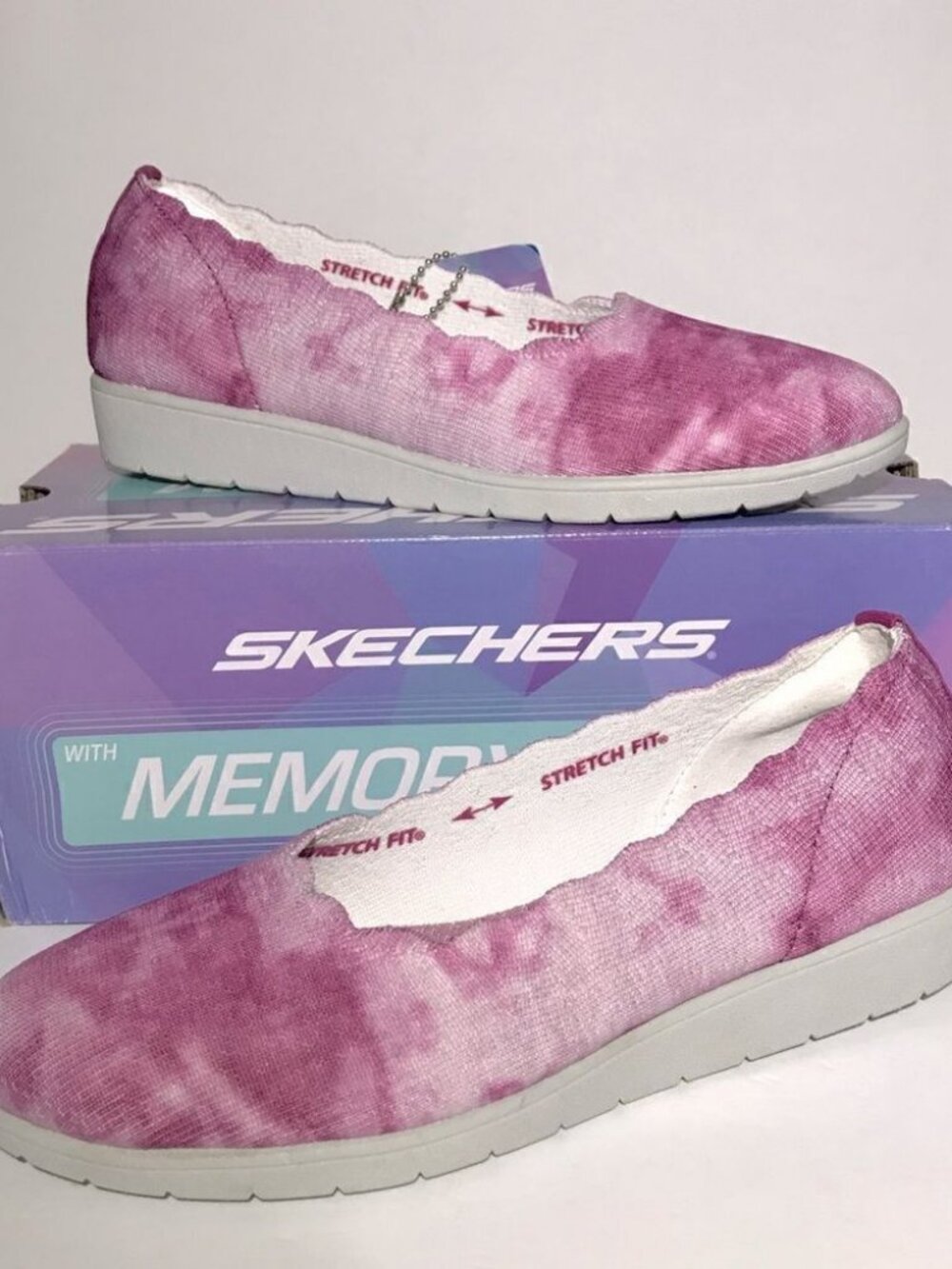 Skechers Cleo Flex Washable Knit Wedge Skimmer